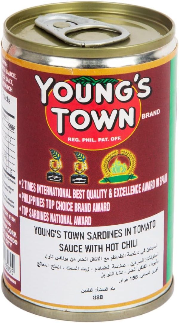 Youngs Town Sardines In Tomato Sauce With Chili, 155 g