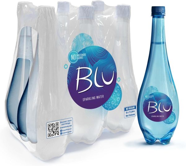 Oasis Blu Sparkling Water, 6 X 1 Litre