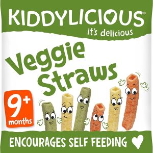 Kiddylicious Veggie Straws - Delicious Finger Food Kids Snack - Suitable For 9 plus Months-12gms