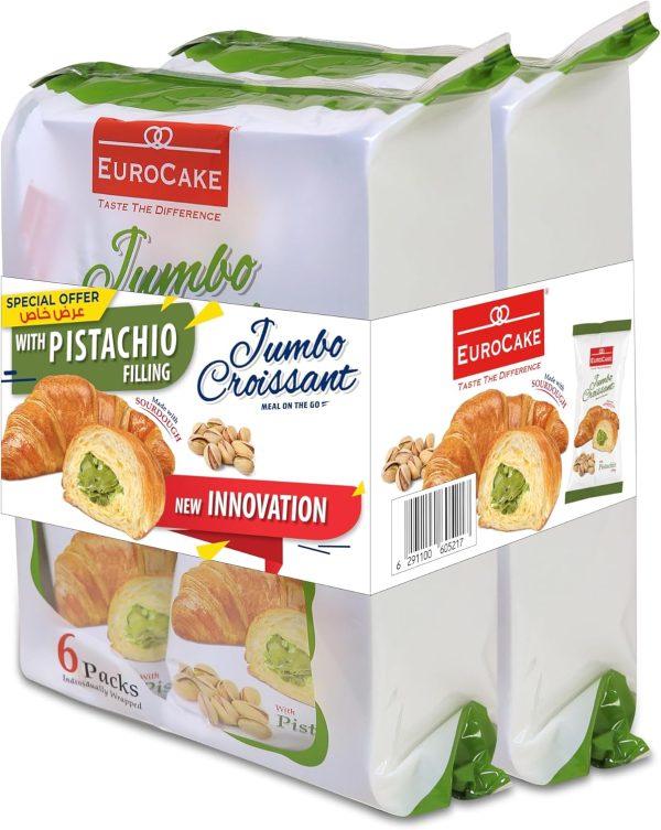 Euro Cake Pistachio Croissant 300 g, 2-Pack