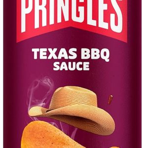 Pringles Barbeque Flavour - Potato Chips - 200gm - Crispy Snack - Crunchy Snack Food for Movies, Games & More - On-the-Go Can