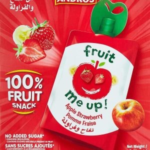 Bonne Maman Fruit Me Up Apple Strawberry, 4 X 90 G (Pack Of 1)