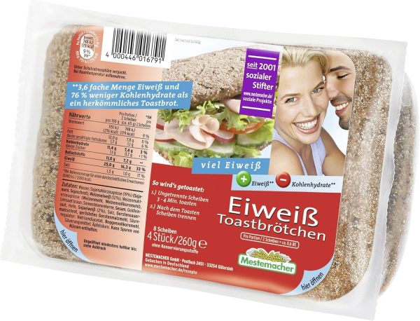 Mestemacher Protein Toast Bread, 260 gm